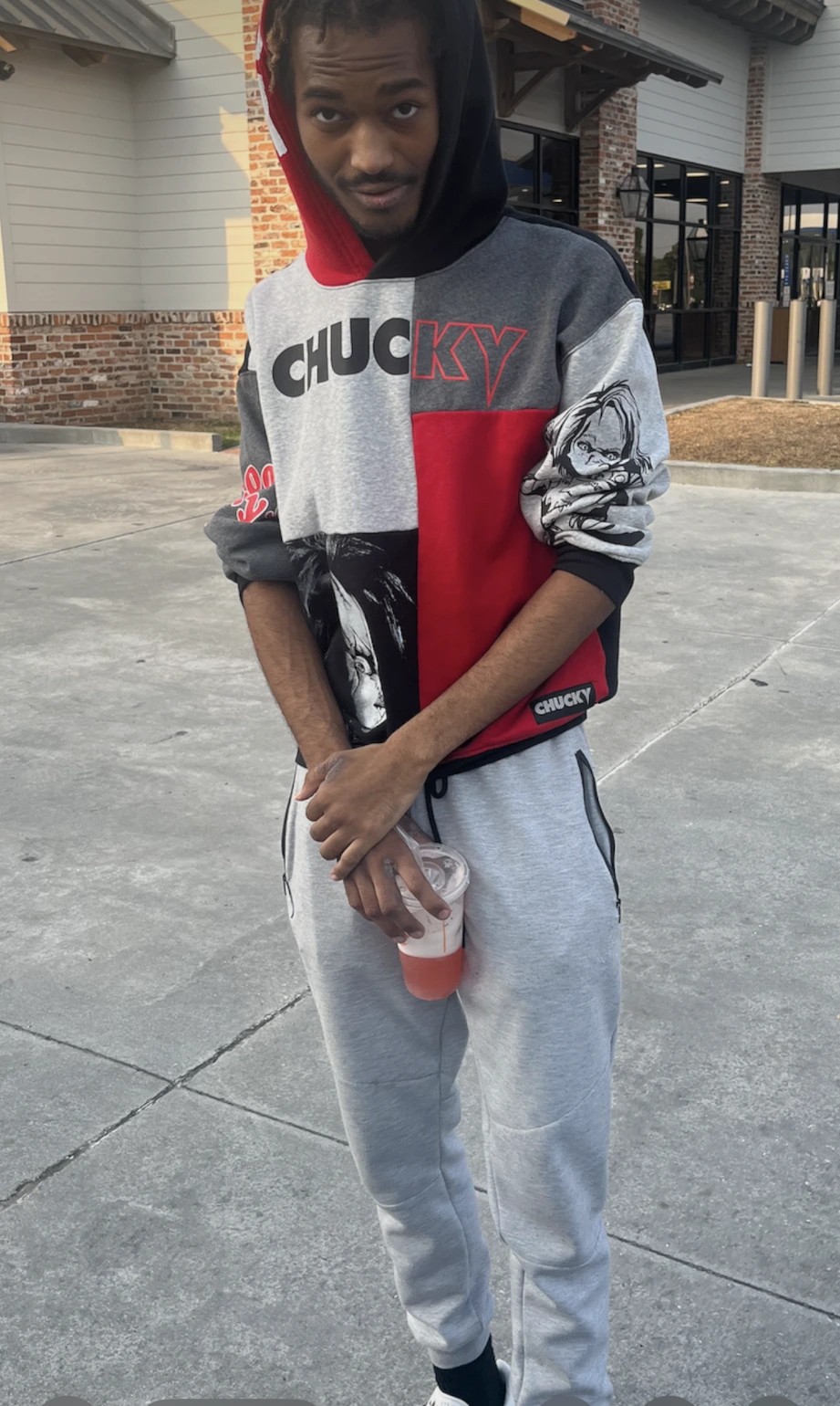 TJ standing outside during a family trip to Krotz Springs, Louisiana, in August 2023